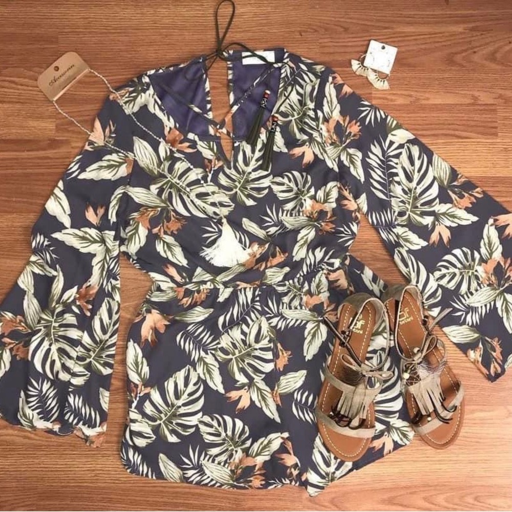 Peach love California  romper